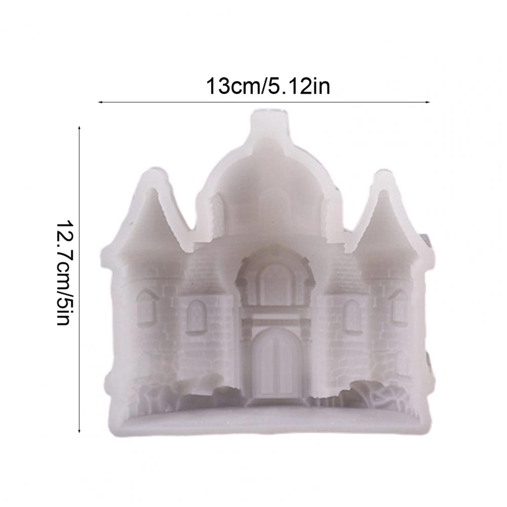Castle Candle Mold Silicone Soap Wax Making Mold Flexible Reusable Gypsum Concrete Mold for Home Decor Parties Weddings