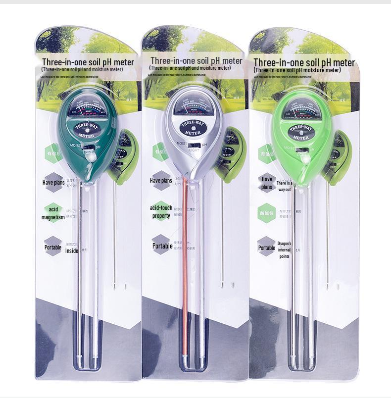 3-in-1 Soil Tester: Moisture, pH, and Acidity Meter