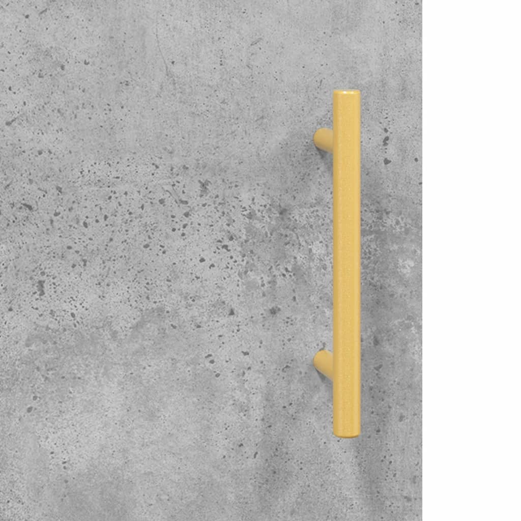 Highboard Concrete Grey 69.5 x 34 x 180 cm Particleboard