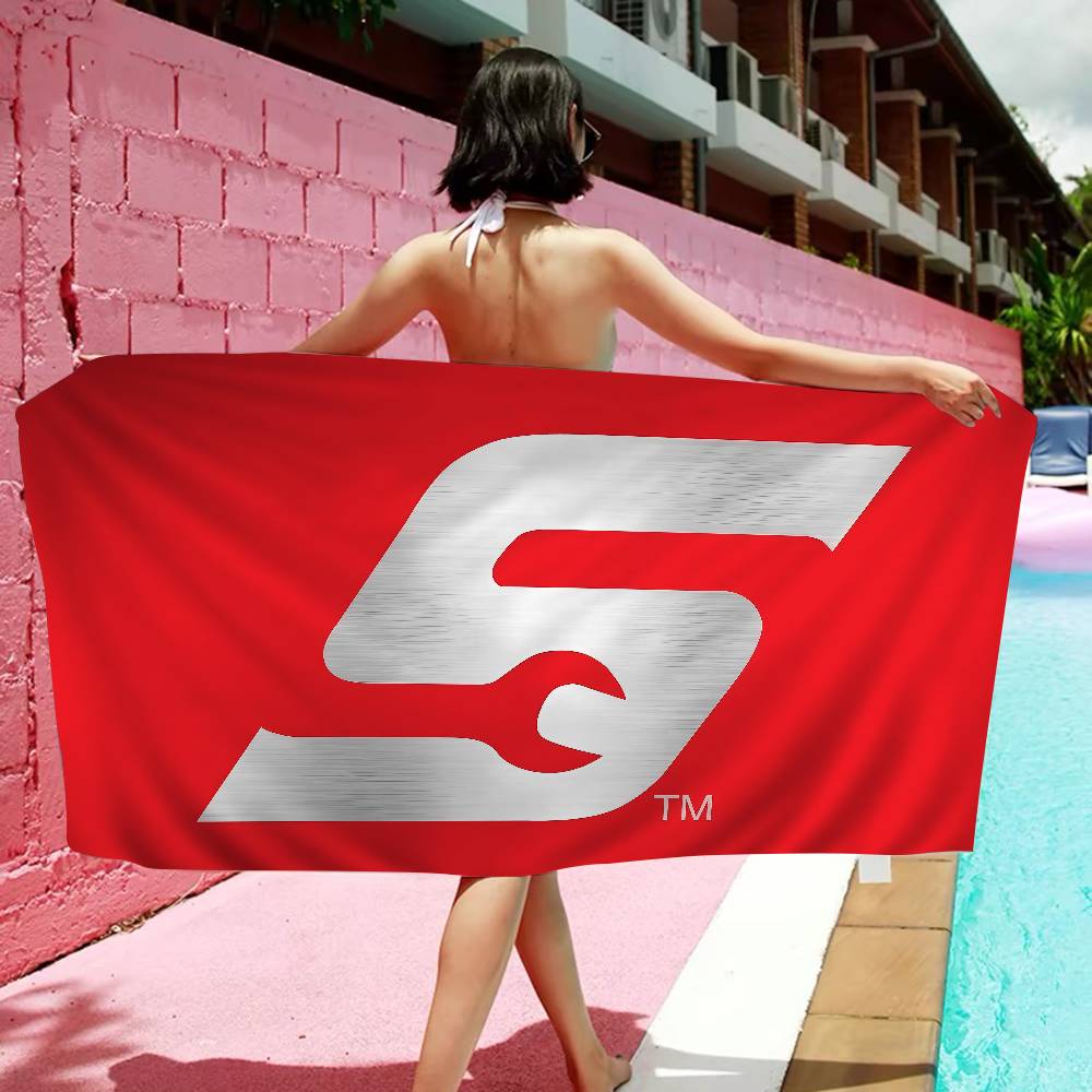 S-Snap On Car Tools Bath Towel Microfiber Soft Water Absorbing Breathable For Girl Kids Decorative Cartoon Beach Towel