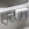 1-4pcs Sponge Holders Stainless Steel Sink Drain Drying Rack Bathroom Sponge Holder Wall Hooks Storage Holders Kitchen Gadgets