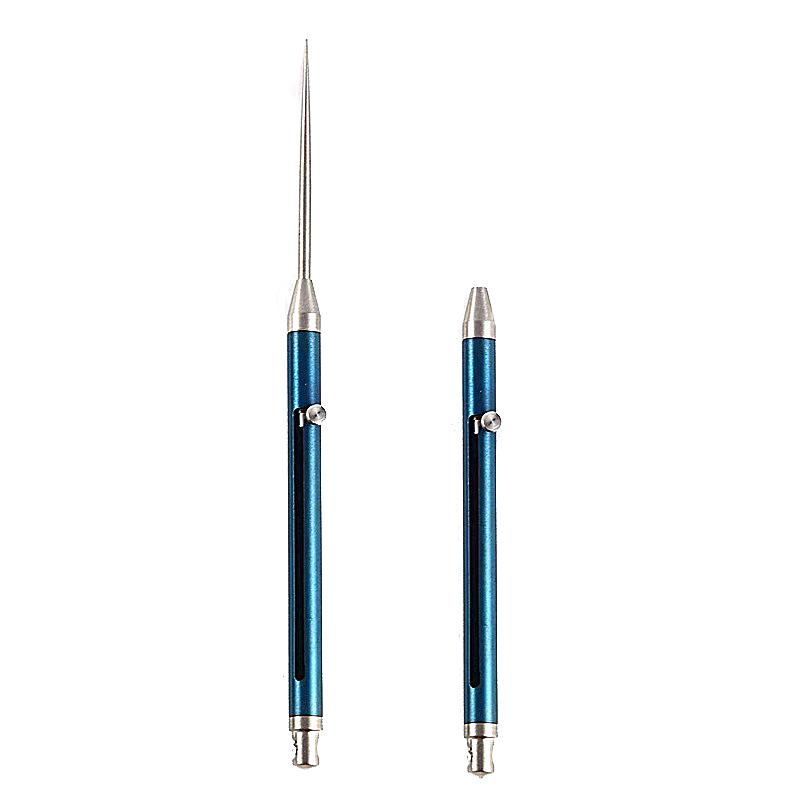 1ks kovová vidlička na ovoce Vysoce pevná dárková klíčenka Stahovací párátko Přenosné venkovní