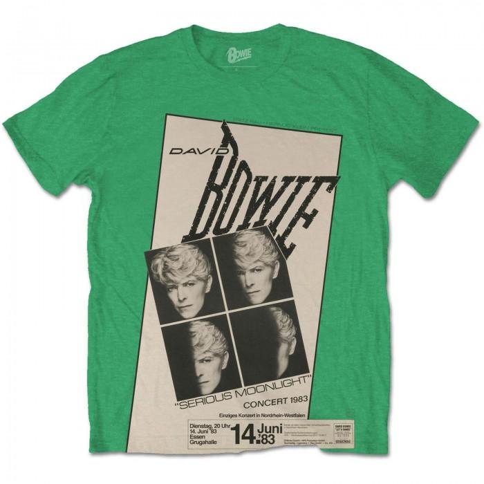 David Bowie Хлопковая футболка унисекс для взрослых Concert ´83