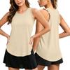 Women's Sleeveless Sports Top - Breathable Lightweight Tennis Shirt for Running and Gym Workout, Athletic Tank Top for Women