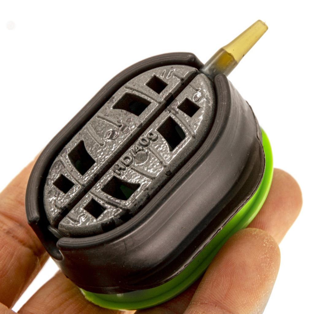 3+1 Set European Style Zinc Alloy Feeder Cage for Carp Fishing Bait Dispenser with Easy Setup Sturdy Design Saves Bait
