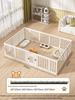 Gray & White Color Block Puppy Playpen for Small to Medium Dogs - Indoor Pet Crate & Isolation Fence