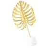 Gold Cement Base Iron Leaf Desktop Ornament  Hotel Front Desk Display Ornament