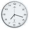 VidaXL Radio-Controlled Wall Clock with Quartz Movement White Living Room Kitchen 50616