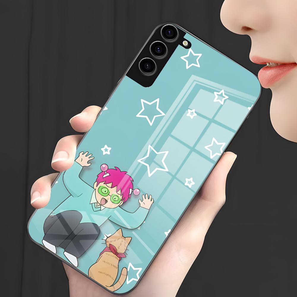 Anime K-Kusuo Saiki Phone Case For Samsung A25 A13 A33 5G A54 A36 A35 A56 A52 A14 Shockproof Glass Cover