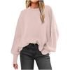 Sleeve Sweaters For Women Casual Crewneck Knitted Fall Winter Loose Pullover Cute Sweater Tops