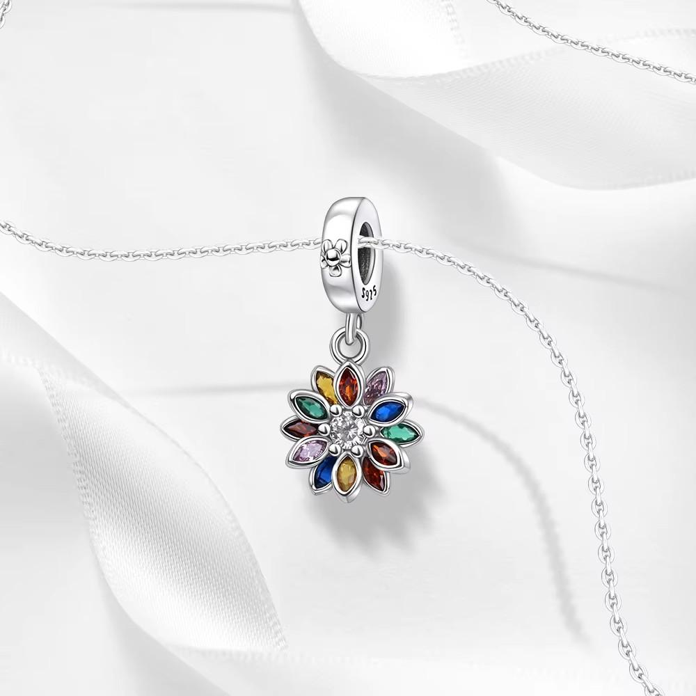 New 925 Silver Spring Collection Butterfly Peacock Dragonfly Dangle Charms for Women DIY Jewelry Gifts