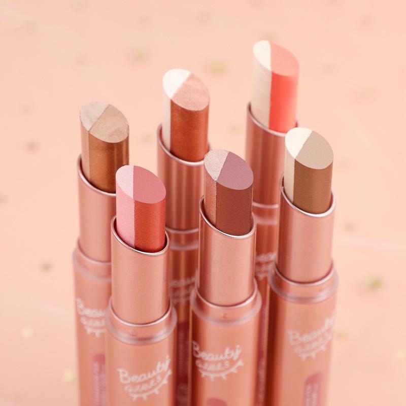 Cahill Schimmernder Lidschattenstift mit Farbverlauf - Zweifarbig, Wischfest, Erdtöne Make-up