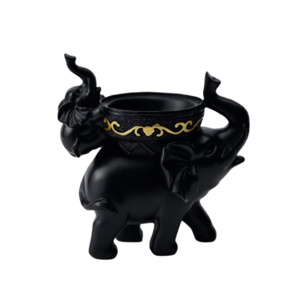 Cute Elephant Back Candlestick Funny Tea Light Candle Stand Scented Candles  For Home Living Room