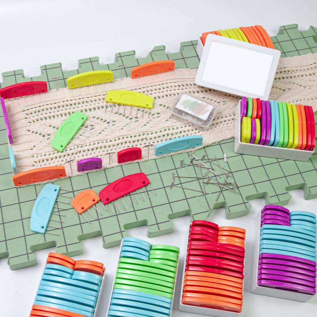 20 ks Pletacích blokovacích hřebenů 4kolíkové 8kolíkové Pletací blokovací špendlíky pro blokování Pletací vyšívací projekt Háčkovací blokovací nástroj