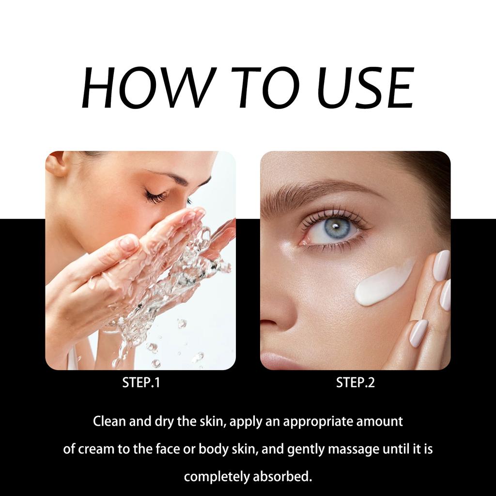 Hyaluronic Acid Face Cream Shrinking Pores Anti-Puffiness Oil Control Repair Damaged Brightening Skin Moisturizing Facial Cream
