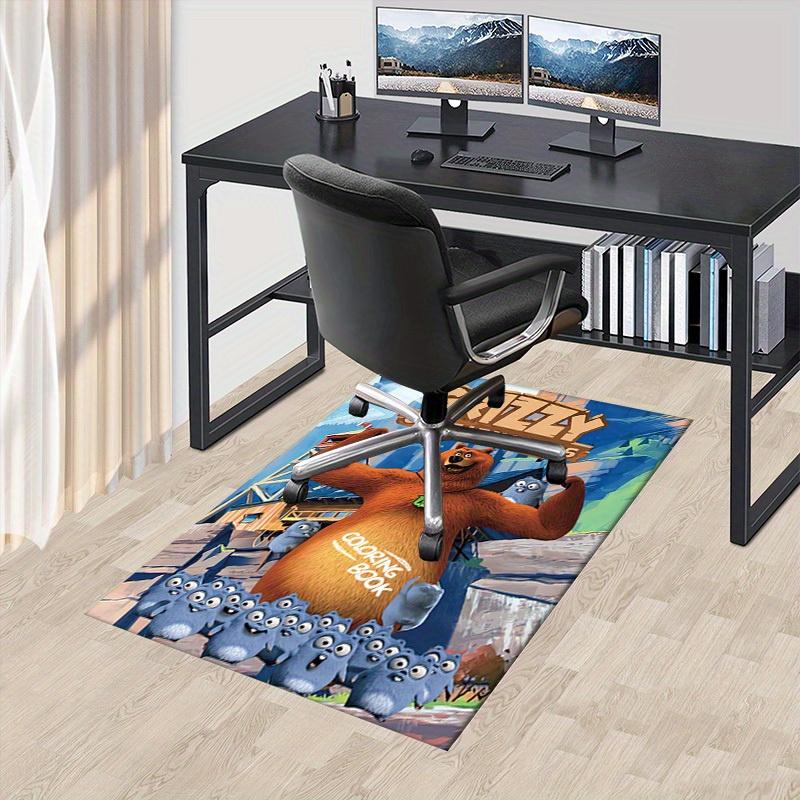 Grizzly, Lemmings, Coloring Office Carpet Soft Polyester Entrance Carpet Washable Non slip Machine W