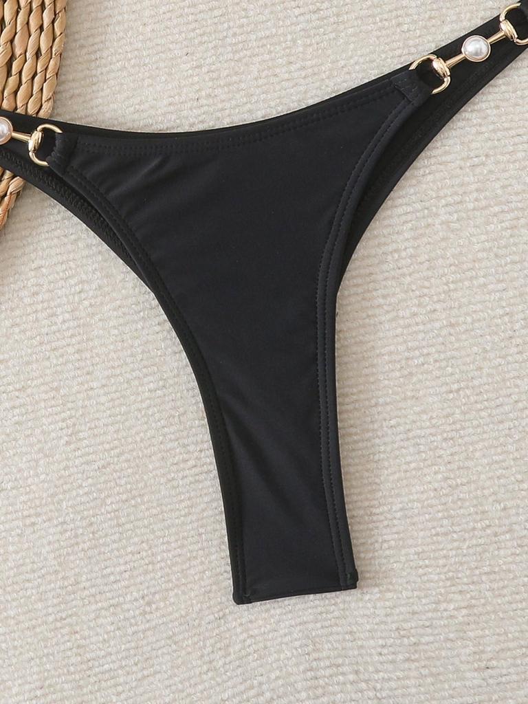 Women's Sexy Strappy Push-Up Bikini Swimsuit for Small Bust – Perfect for Beach or Vacation