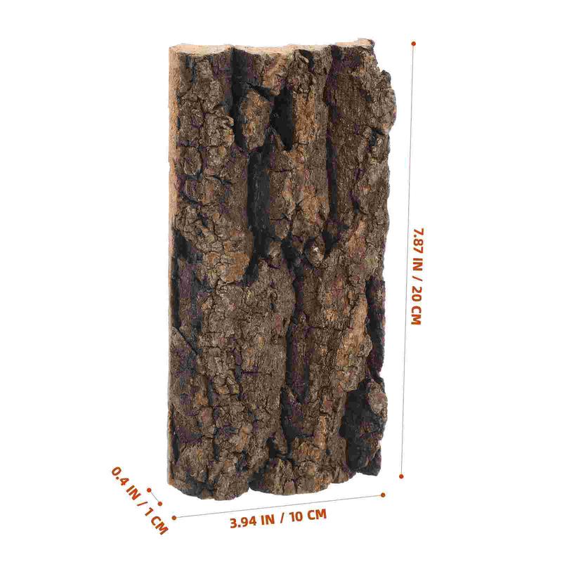 3Pcs Bark Decoration Premium Cork Background Reptile Tank Terrarium Decorative Nament Fish Tank Accessory Bark Reptile Supply