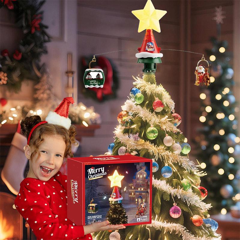 Christmas Railway Train With Sound&light Railway Car Children Toys Christmas Train Tree Decoration Track Electric Toys For Kids