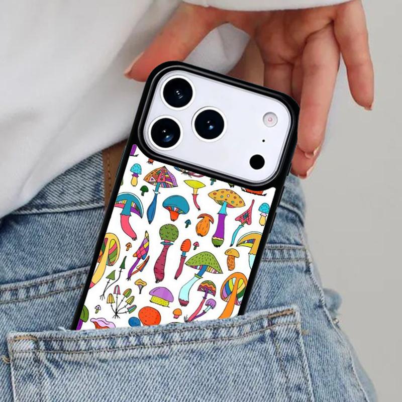 Mushroom Phone Case for iPhone 17ProMax 12 13 14 15 16e 17 Pro Max Plus Air Cover