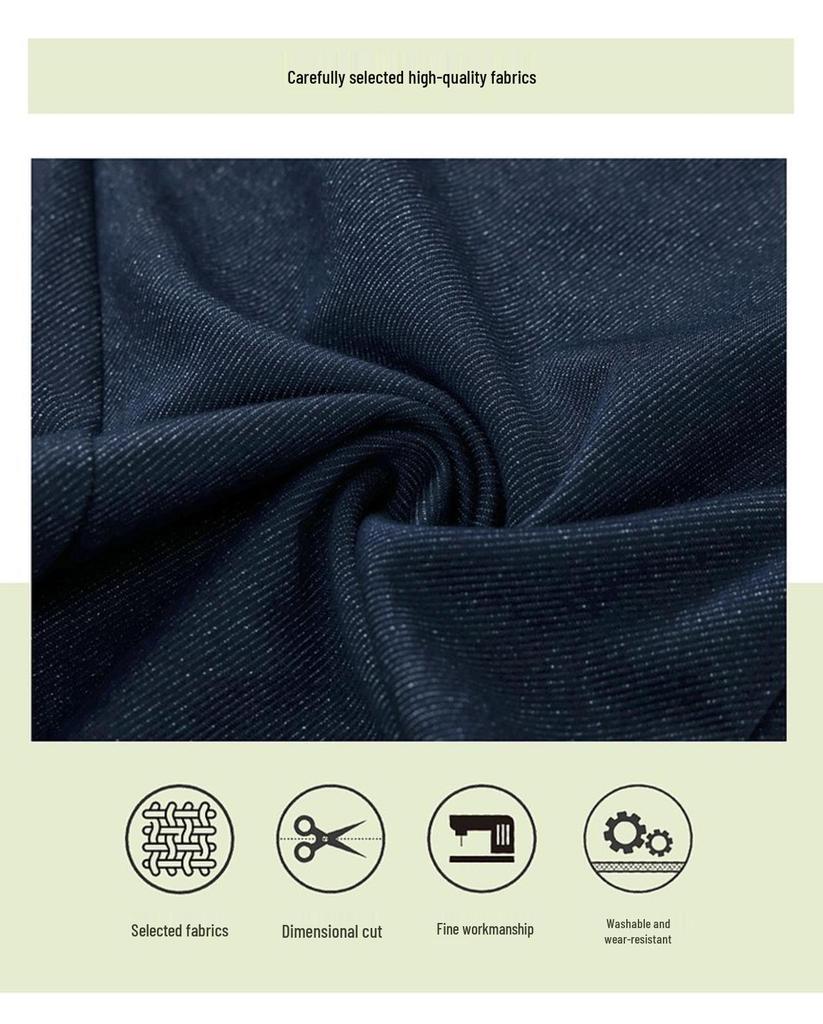 High-Waisted Plus Size Casual Trousers for Middle-Aged & Elderly Women, Slimming Straight-Leg, Spring/Autumn Style