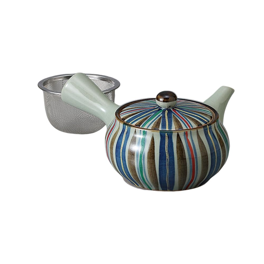 

Ale-net Teapot, 280cc, Kyoto Tokusa Teapot (1.8 cup capacity) (Basket Mesh), Porcelain, Made in Japan, Stylish