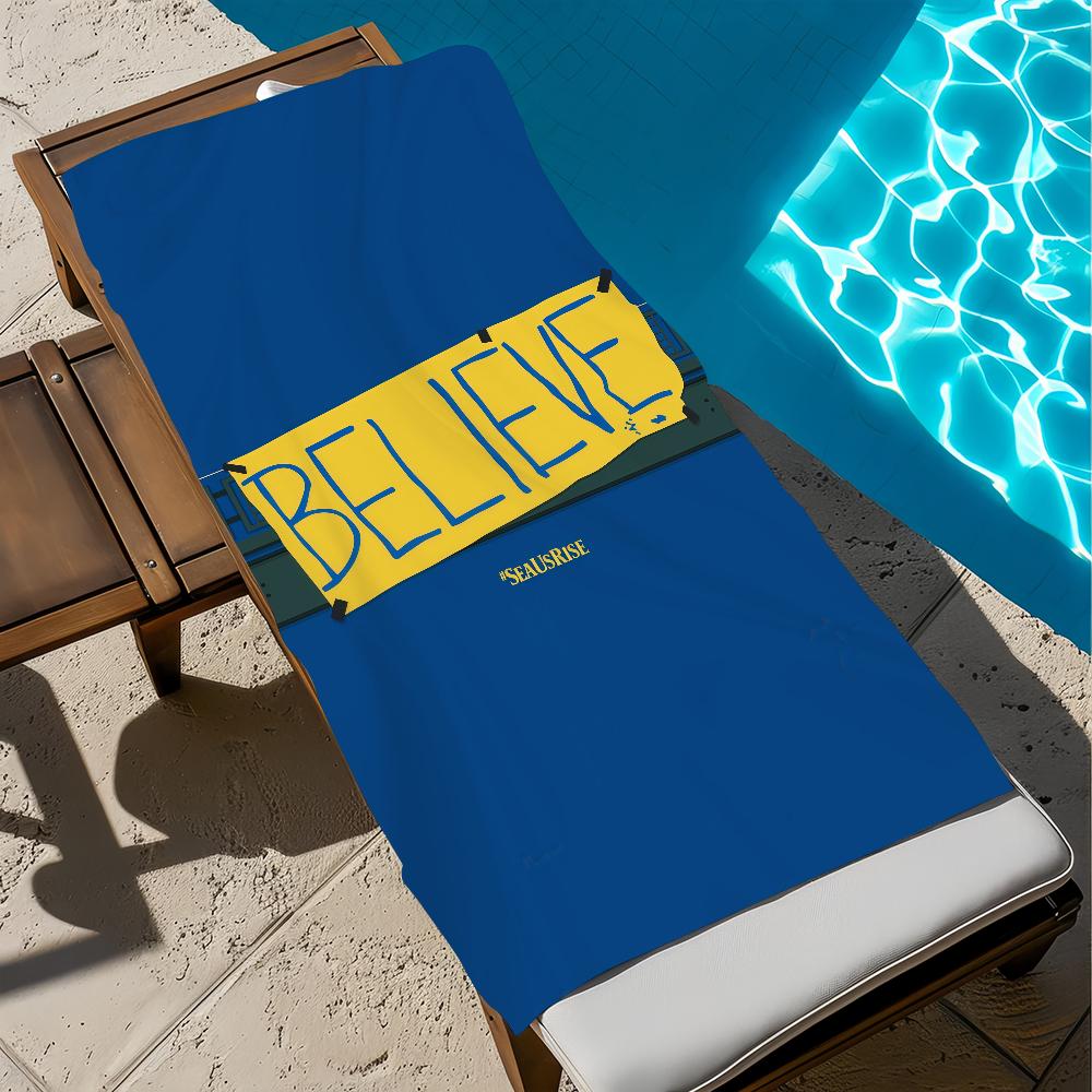 Ted L-lasso Show B-Believe Towel Beach Quick Dry Soft Pool Towels Gift for Travel Gym Shower Camping Sports
