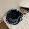 Vintage Large Capacity Denim Tote Bag Women's Shoulder Bag Commuter Crossbody Bag