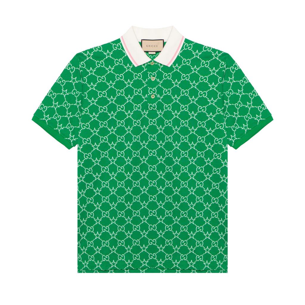 Gucci FW22 Polo Shirt Men's Green 696071-XJEE9-3129