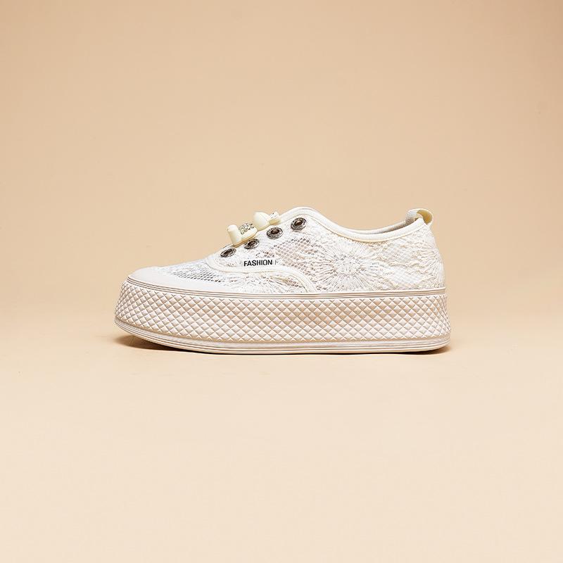 

Специальный бренд Специальное предложение Xiaoxiangfeng Рыбацкие туфли Женские 2025 Лето Распродажа Медведь Кружево Ленивые На одну ногу Сетка 35 бежевый