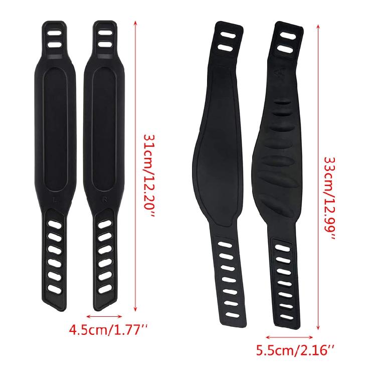 2x Exercise Bike Pedal Straps, Bicycle Cycle Pedal Straps Universal Pedal Straps