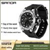 Sanda Teen's Waterproof Dual Display Sports Watch with Luminous Alarm
