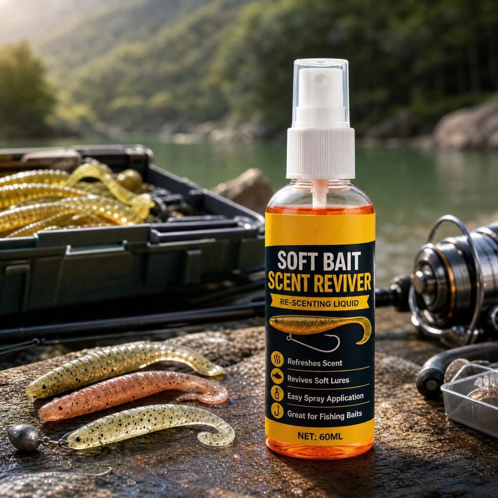 Spray Aromatico per Pesca su Plastica Morbida - Rigeneratore e Ricarica Aromatiche