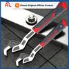 Multi-function Adjustable Wrench Random Red and Silvery Color 6”/8”/10”/12”Pipe Wrench Jaw Open for Car Bicycle Plumbing Repairs