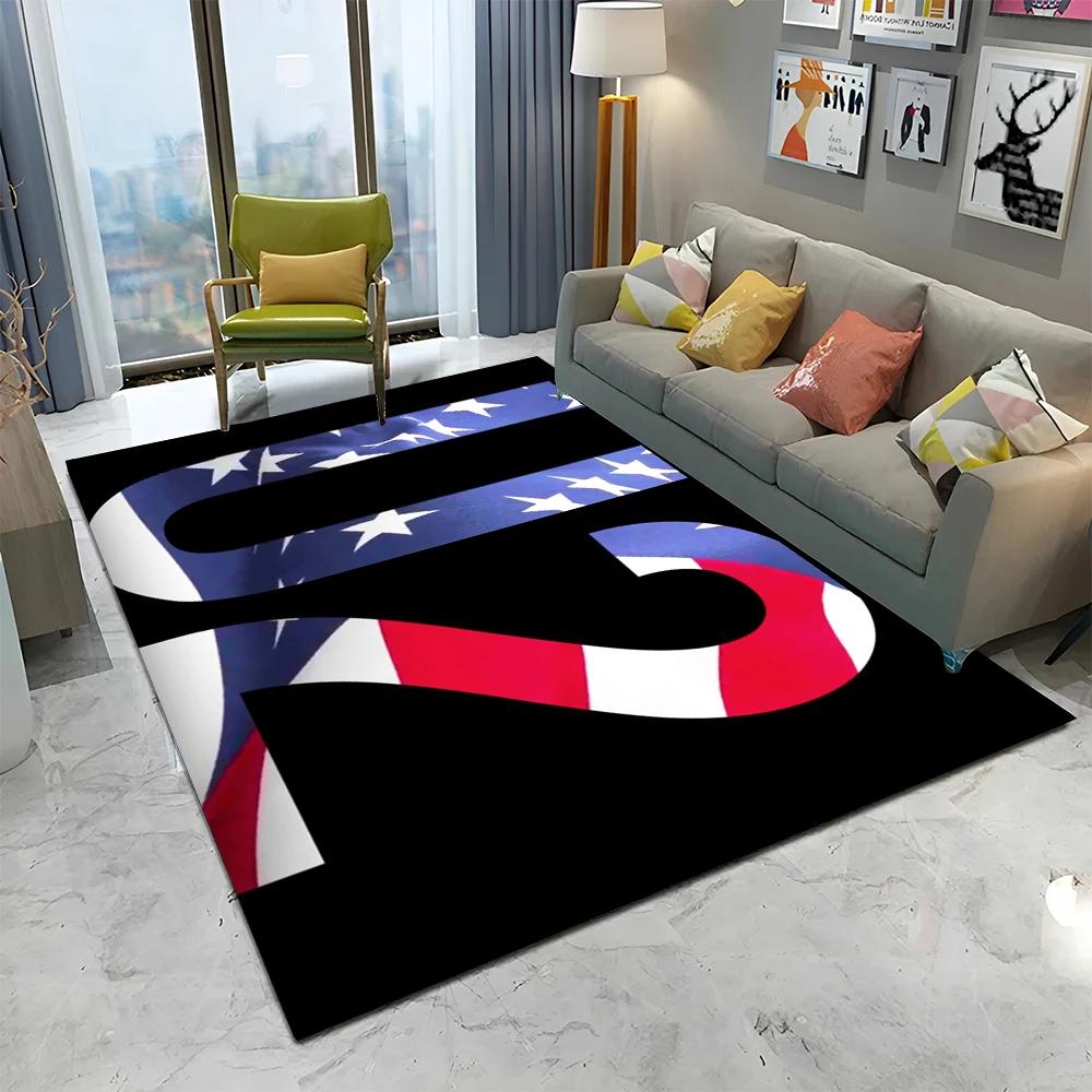Tappeto Arazzo Stampa 3D U2 Rock Bang Bono, Tappeto per Soggiorno Camera da Letto Bambini Divano Zerbino Decorazione, Tappetino Antiscivolo per Bambini
