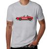 Red With White Side Stripes Fiat X19 Car Cotton Tshirt Unisex T Shirt Oversized Tshirt Fitness Tees Funny MensClothing