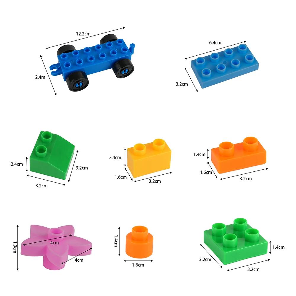 70pcs 200pcs Large Particals Educational Building Block Children Basic Brick Assembled Puzzle DIY Educational Bricks Toy for Kid