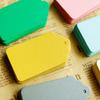 50 Pcs Colorful Gift Tages Paper Hanging Tages with Hole Rectangle Hanging Tages for DIY Christmas Wedding Party Favor