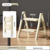 Folding A-Frame Ladder: Multifunctional, Thickened, 3-4 Step Indoor Ladder & Flower Stand
