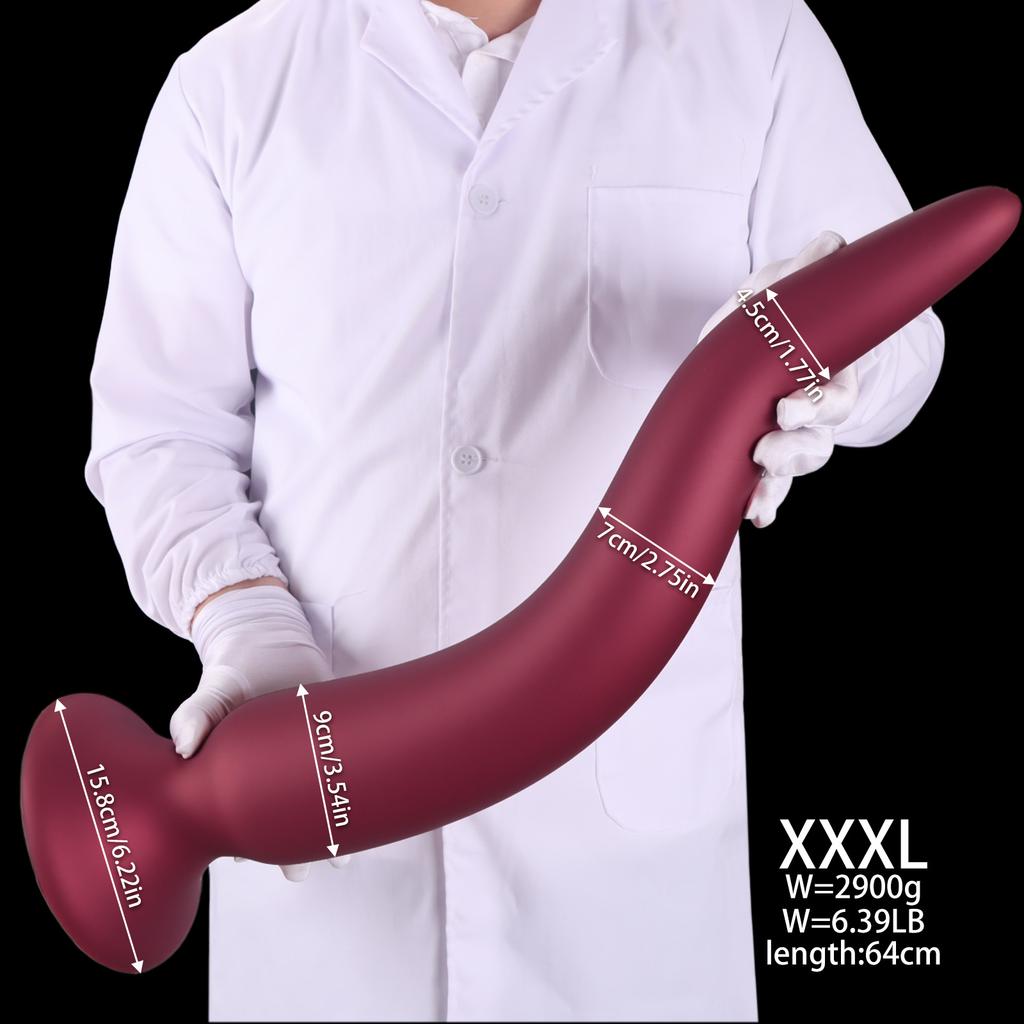 25 Inch Long Anal Plug Liquid Silicone Buttplug Huge Anal Dildos for Women Men Vaginal/Prostate Massage Sigmoid Stimulation