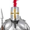 Knight Templar Crusader Full Body Armor Suit With Wooden Base