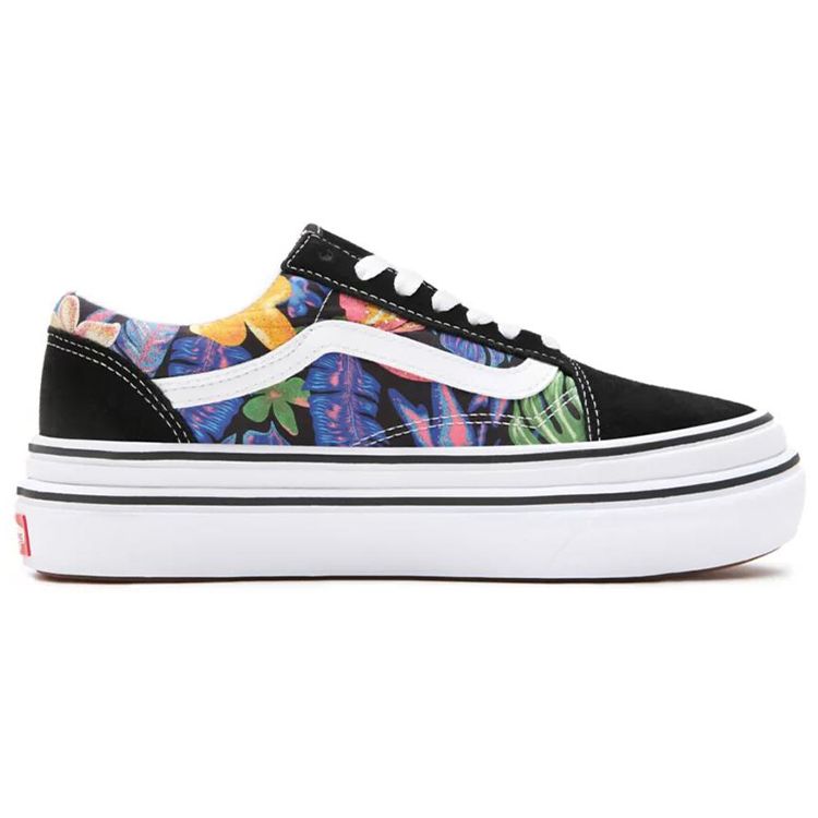 Vans Old Skool Canvas Printed Low Top Skate Shoes Women sneaker Black VN0A4UUN4ZZ