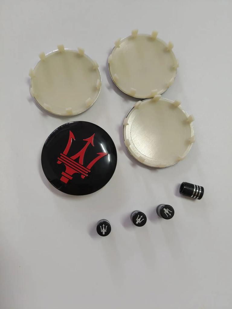 4pcs 8PCS 60MM Car Wheel Center Hup Caps Cover Emblem For Maserati Granturismo Quattroporte Levante Coupe GTS Q4 GT Accessories