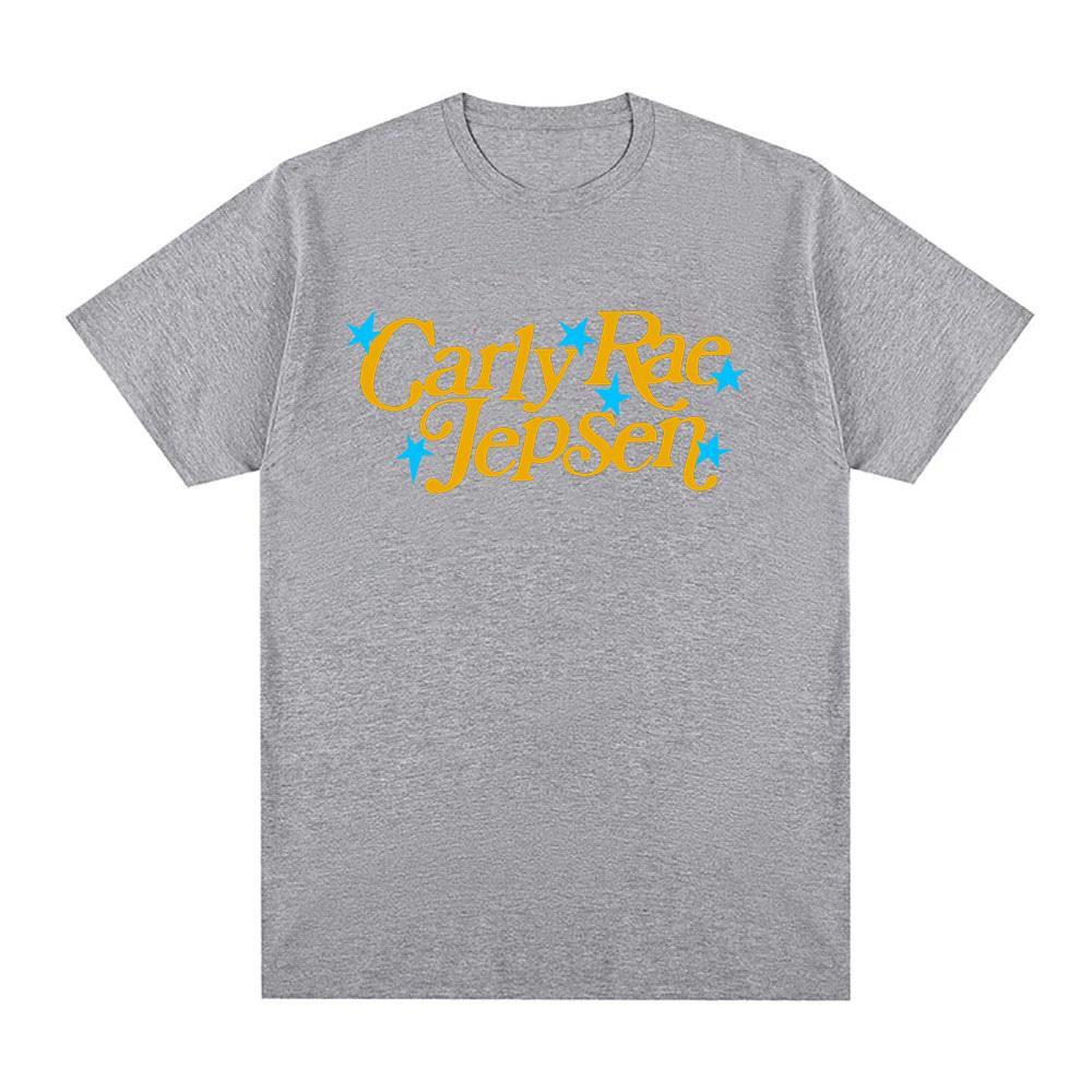 Carly Rae Jepsen T-Shirt Ropa De Mujer Unisex Short Sleeve Tee-shirt Cotton Casual O-neck Anime T-shirt Fashion Clothing Band T-shirt summer Tops XS серый 1290₽