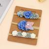Children's Nylon Flower Headband Set - 3-Piece Baby Photography Hair Accessories