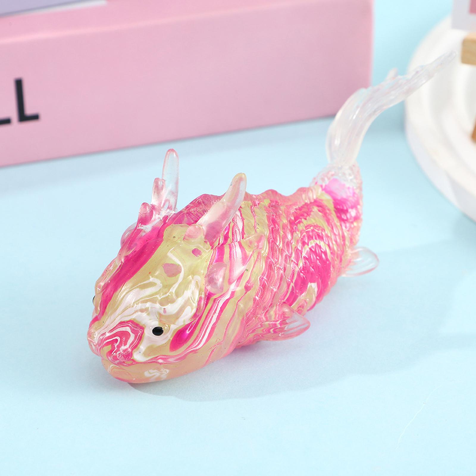 

Fish Maltose Toy, Soft Marbled Stress Relief Toy With Stretchable Texture For Kids And Adults One Size