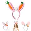 Weiche Plüsch Osterhase Haaraccessoires mit Karotten-Hasen-Design