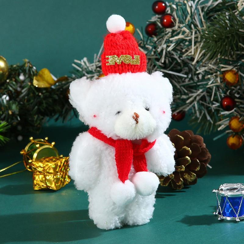 Christmas Cute Blush Joint Bear Bag Cute Clothing Accessories Bear Doll Pendant