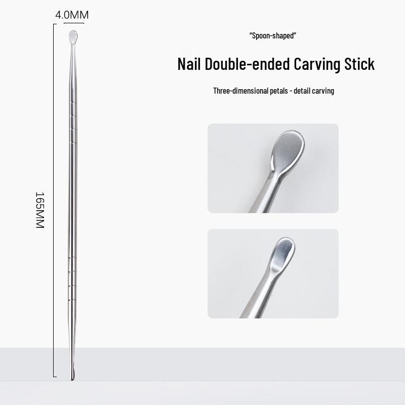 Adhesive Dual-Ended Metal Carving Tool for Petals and 3D Crystal Adjustments