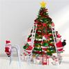 Electric Climbing Ladder Music Santa Claus Christmas Ornament Decoration for Home Christmas Tree Hanging Decor New Year Gift
